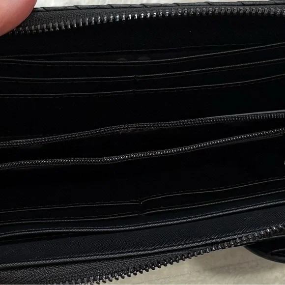 LOUNGEFLY Disney Parks Quilted Wallet Black